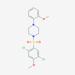 1-[(2,5-dichloro-4-methoxyphenyl)sulfonyl]-4-(2-methoxyphenyl)piperazine