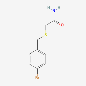 molecular formula C9H10BrNOS B5815492 2-[(4-bromobenzyl)thio]acetamide 