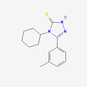 4-cyclohexyl-5-(3-methylphenyl)-2,4-dihydro-3H-1,2,4-triazole-3-thione