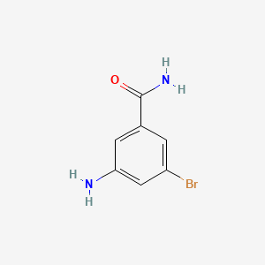 molecular formula C7H7BrN2O B581551 3-Amino-5-bromobenzamide CAS No. 1261609-26-0