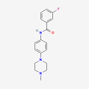 3-fluoro-N-[4-(4-methyl-1-piperazinyl)phenyl]benzamide