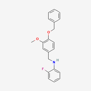 N-[4-(benzyloxy)-3-methoxybenzyl]-2-fluoroaniline