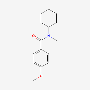 molecular formula C15H21NO2 B5815557 N-cyclohexyl-4-methoxy-N-methylbenzamide 