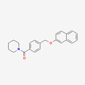 1-{4-[(2-naphthyloxy)methyl]benzoyl}piperidine