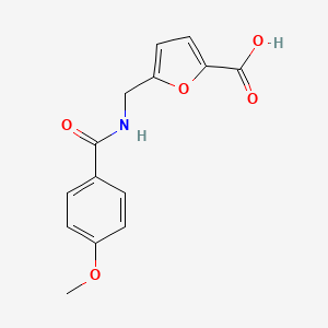 5-{[(4-methoxybenzoyl)amino]methyl}-2-furoic acid