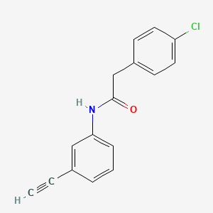 molecular formula C16H12ClNO B5815583 2-(4-chlorophenyl)-N-(3-ethynylphenyl)acetamide 