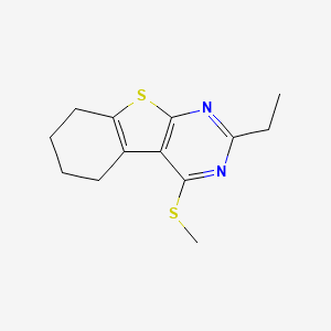 2-ethyl-4-(methylthio)-5,6,7,8-tetrahydro[1]benzothieno[2,3-d]pyrimidine