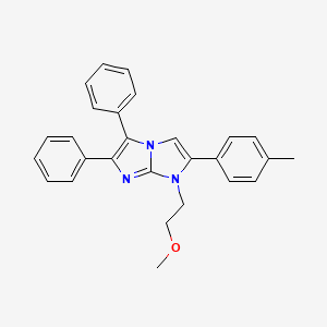 molecular formula C27H25N3O B5815605 1-(2-methoxyethyl)-2-(4-methylphenyl)-5,6-diphenyl-1H-imidazo[1,2-a]imidazole 