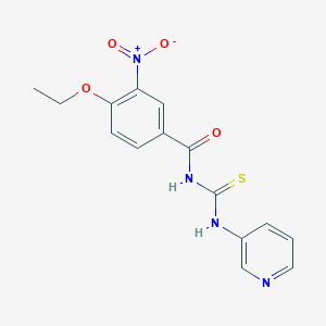 4-ethoxy-3-nitro-N-[(3-pyridinylamino)carbonothioyl]benzamide