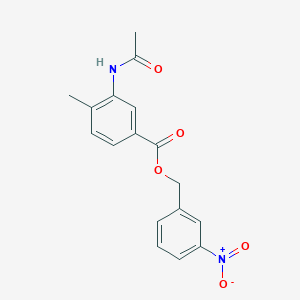 3-nitrobenzyl 3-(acetylamino)-4-methylbenzoate