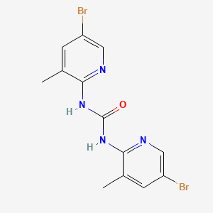 molecular formula C13H12Br2N4O B581564 1,3-Bis(5-bromo-3-metilpiridin-2-il)urea CAS No. 1263208-76-9