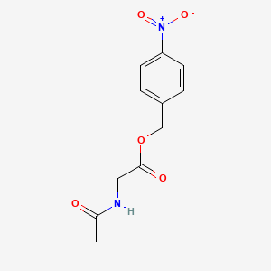 molecular formula C11H12N2O5 B5815641 4-nitrobenzyl N-acetylglycinate 
