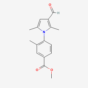 methyl 4-(3-formyl-2,5-dimethyl-1H-pyrrol-1-yl)-3-methylbenzoate