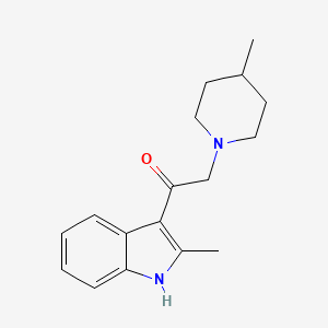 molecular formula C17H22N2O B5815650 1-(2-methyl-1H-indol-3-yl)-2-(4-methyl-1-piperidinyl)ethanone 