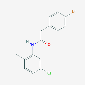 molecular formula C15H13BrClNO B5815661 2-(4-bromophenyl)-N-(5-chloro-2-methylphenyl)acetamide 
