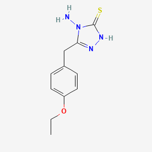 molecular formula C11H14N4OS B5815692 4-amino-5-(4-ethoxybenzyl)-4H-1,2,4-triazole-3-thiol 