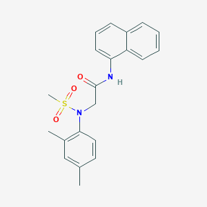 molecular formula C21H22N2O3S B5815701 N~2~-(2,4-dimethylphenyl)-N~2~-(methylsulfonyl)-N~1~-1-naphthylglycinamide 