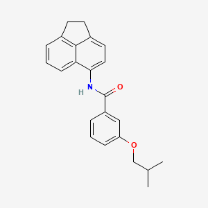 molecular formula C23H23NO2 B5815708 N-(1,2-dihydro-5-acenaphthylenyl)-3-isobutoxybenzamide 
