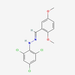 molecular formula C15H13Cl3N2O2 B5815715 2,5-dimethoxybenzaldehyde (2,4,6-trichlorophenyl)hydrazone 