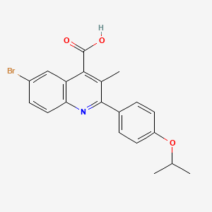 6-bromo-2-(4-isopropoxyphenyl)-3-methyl-4-quinolinecarboxylic acid