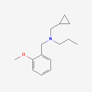 molecular formula C15H23NO B5815724 (cyclopropylmethyl)(2-methoxybenzyl)propylamine 