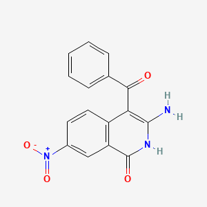 molecular formula C16H11N3O4 B5815743 3-amino-4-benzoyl-7-nitroisoquinolin-1(2H)-one 