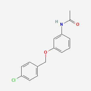 molecular formula C15H14ClNO2 B5815749 N-{3-[(4-chlorobenzyl)oxy]phenyl}acetamide 