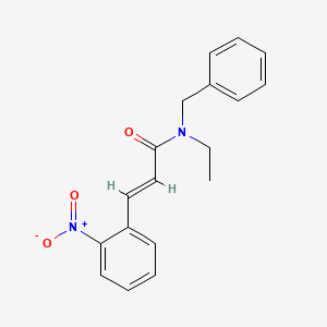 molecular formula C18H18N2O3 B5815776 N-benzyl-N-ethyl-3-(2-nitrophenyl)acrylamide 