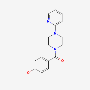 molecular formula C17H19N3O2 B5815799 1-(4-methoxybenzoyl)-4-(2-pyridinyl)piperazine 