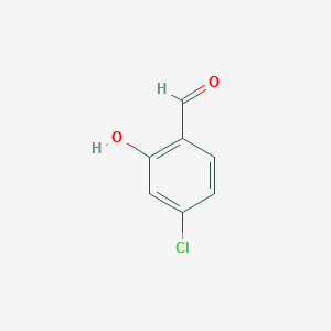 molecular formula C7H5ClO2 B058158 4-氯-2-羟基苯甲醛 CAS No. 2420-26-0