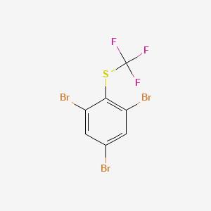 molecular formula C7H2Br3F3S B581580 (2,4,6-三溴苯基)(三氟甲基)硫烷 CAS No. 1215205-79-0