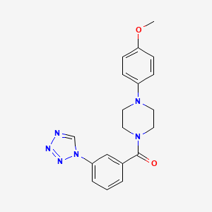 molecular formula C19H20N6O2 B5815805 1-(4-methoxyphenyl)-4-[3-(1H-tetrazol-1-yl)benzoyl]piperazine 