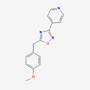 molecular formula C15H13N3O2 B5815806 4-[5-(4-methoxybenzyl)-1,2,4-oxadiazol-3-yl]pyridine CAS No. 438622-95-8