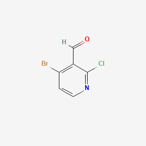 molecular formula C6H3BrClNO B581582 4-溴-2-氯吡啶-3-甲醛 CAS No. 128071-84-1