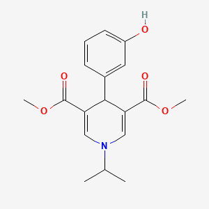 molecular formula C18H21NO5 B5815820 dimethyl 4-(3-hydroxyphenyl)-1-isopropyl-1,4-dihydro-3,5-pyridinedicarboxylate 
