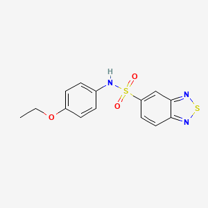 molecular formula C14H13N3O3S2 B5815831 N-(4-ethoxyphenyl)-2,1,3-benzothiadiazole-5-sulfonamide 