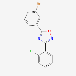 molecular formula C14H8BrClN2O B5815836 5-(3-bromophenyl)-3-(2-chlorophenyl)-1,2,4-oxadiazole 