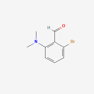 molecular formula C9H10BrNO B581586 2-Bromo-6-(dimethylamino)benzaldehyde CAS No. 1289029-82-8