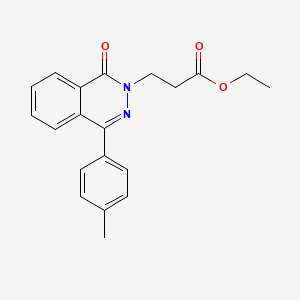 molecular formula C20H20N2O3 B5815865 ethyl 3-[4-(4-methylphenyl)-1-oxo-2(1H)-phthalazinyl]propanoate 