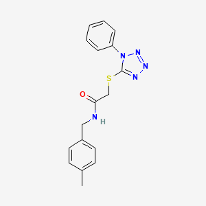 molecular formula C17H17N5OS B5815878 N-(4-methylbenzyl)-2-[(1-phenyl-1H-tetrazol-5-yl)thio]acetamide 