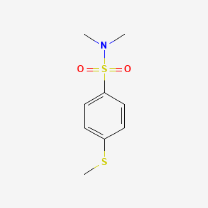 molecular formula C9H13NO2S2 B5815887 N,N-dimethyl-4-(methylthio)benzenesulfonamide 