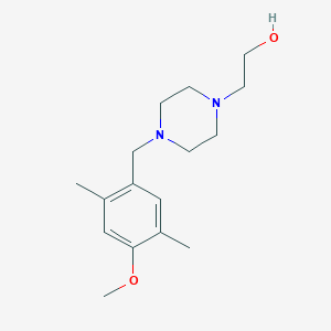 molecular formula C16H26N2O2 B5815897 2-[4-(4-methoxy-2,5-dimethylbenzyl)-1-piperazinyl]ethanol 