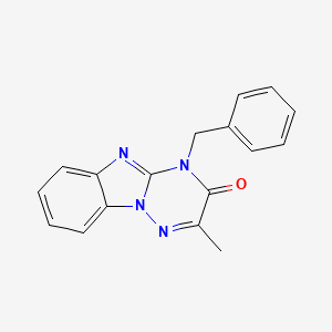 molecular formula C17H14N4O B5815914 4-benzyl-2-methyl[1,2,4]triazino[2,3-a]benzimidazol-3(4H)-one 