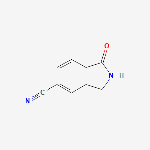 B581596 1-Oxoisoindoline-5-carbonitrile CAS No. 1261869-76-4