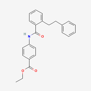 molecular formula C24H23NO3 B5815981 ethyl 4-{[2-(2-phenylethyl)benzoyl]amino}benzoate 