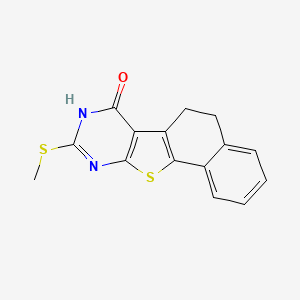 9-(methylthio)-5,8-dihydronaphtho[2',1':4,5]thieno[2,3-d]pyrimidin-7(6H)-one