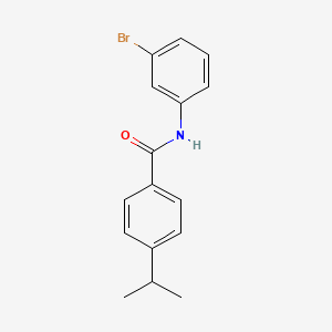 molecular formula C16H16BrNO B5816011 N-(3-bromophenyl)-4-isopropylbenzamide 