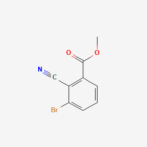 molecular formula C9H6BrNO2 B581602 3-溴-2-氰基苯甲酸甲酯 CAS No. 1261653-43-3