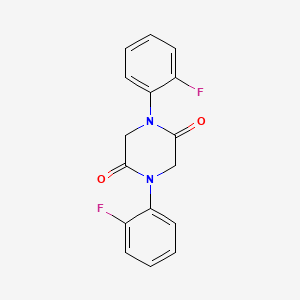molecular formula C16H12F2N2O2 B5816020 1,4-bis(2-fluorophenyl)-2,5-piperazinedione 