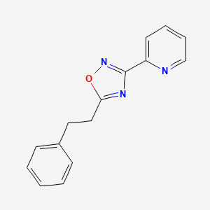 2-[5-(2-phenylethyl)-1,2,4-oxadiazol-3-yl]pyridine